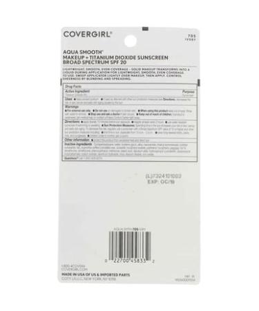 CoverGirl Smoothers AquaSmooth Compact Foundation Ivory 705 0.40 oz - Pack of 2 - Buy Online on GoSupps.com