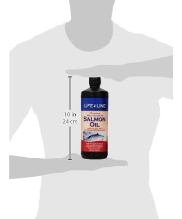 Life Line Pet Nutrition Wild Alaskan Salmon Oil 32 oz - Omega-3 Skin & Coat Supplement for Dogs & Cats - Supports Brain, Eye, & Heart Health - Buy Online on GoSupps.com