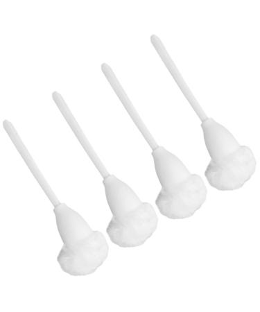 Amosfun 4 pieces toilet brush toilet brush toilet mop toilet bowl cleaning brush Urinal brush toilet tubs Klumpenwischer White Fell Nylon fiber cleaning ball