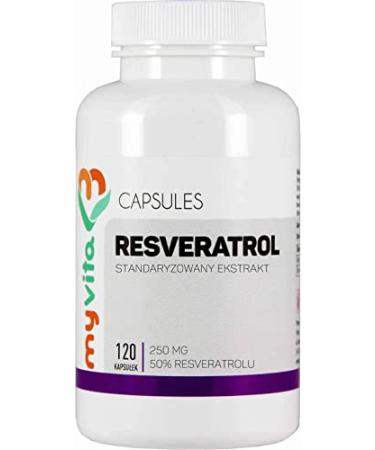 Resveratrol standardized resveratrol extract 250 mg 120 capsules MyVita