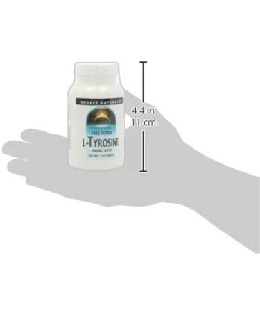 Source Naturals L-Tyrosine 500 mg - 100 Tablets | Support Mood & Focus - Buy Online on GoSupps.com