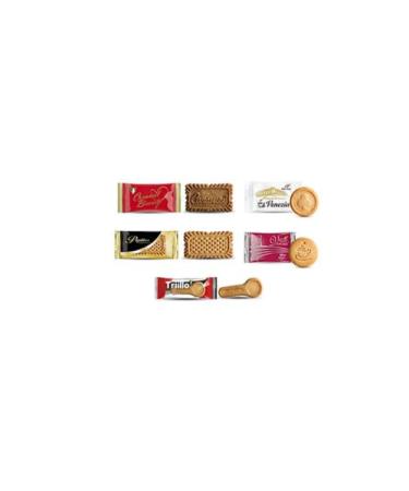 Emmepi Dolci - Assortment of individually packaged individual serving cookies, total 180 pieces in 5 varieties. Coffee biscuits made in Italy, traditional recipe