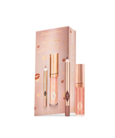 CHARLOTTE TILBURY Mini Glossy Pink Lip Gloss + Lip Liner Set - Nude Pink