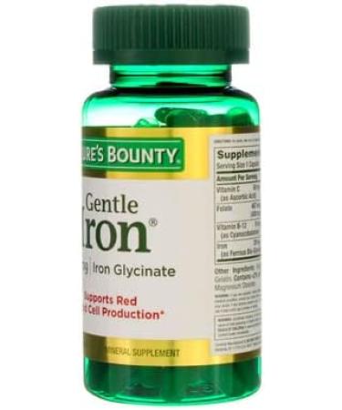 Nature's Bounty Gentle Iron 28mg - 90 Capsules | Non-Constipating Iron Supplement - Buy Online on GoSupps.com
