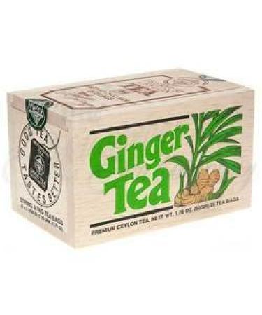 Metropolitan Tea Company Ginger Tea in Decorative Wooden Box with 25 Teabags