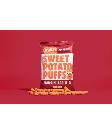 Sweet Potato Puffs by Spudsy | Vegan, Gluten-Free Superfood Snacks | BBQ & Buffalo Ranch 2-Pack - Buy Online on GoSupps.com