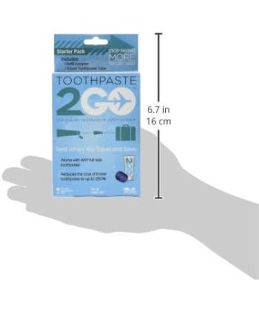 Travel-Friendly Toothpaste 2 Go Starter Pack - TSA Approved - Buy Online on GoSupps.com