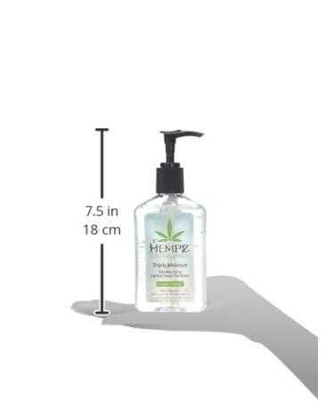 Hempz Triple Moisture Herbal Hand Sanitizer 8.5oz - Moisturizing Formula - Buy Online on GoSupps.com