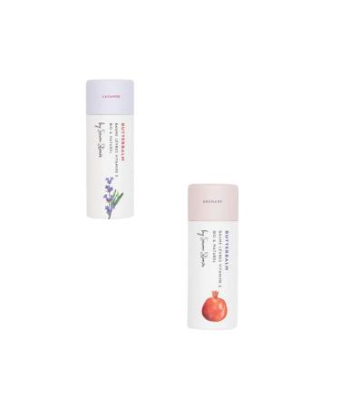 SAVON STORIES – Set of 2 lip balms – A Pomegranate and Lavender Balm – Organic and Edible Formula – Vegan and Palm Oil Free – Nourishes, Repairs and Protects in depth – 2 x 10 g