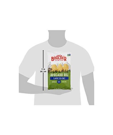 Boulder Canyon Avocado Oil Sea Salt Potato Chips - 5.25 oz | Healthy Snack - Buy Online on GoSupps.com