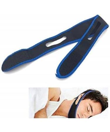 ReibyHealth Upgrade Anti-Snoring Chin Strap - Comfortable Natural Solution, Effective Snore Stopper - Sleep Aid and Snore Reducing Aid - Blue Color - Buy Online on GoSupps.com