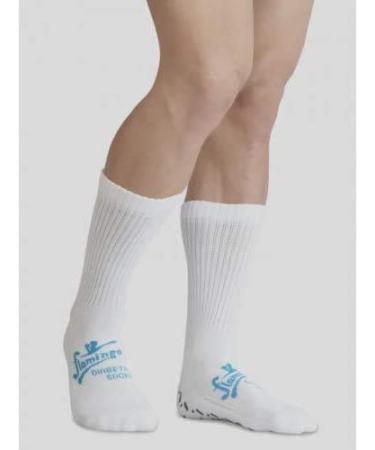 Flamingo Diabetic Socks with Anti Skid Common for Male & Female Code 2156 (Light Bue Universal) One Size Light Bue