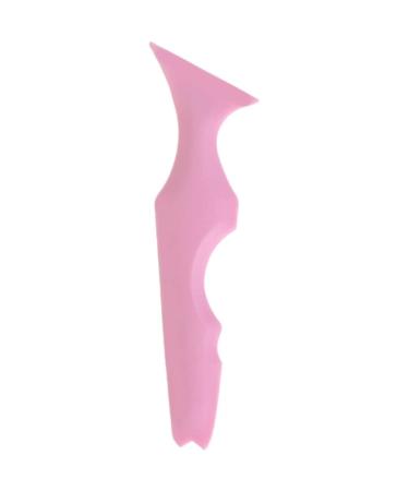 MAGICLULU 1pc Eyeliner Stencils Wing Tips Practical Eyeliner Shield Silicone Makeup Auxiliary Ruler (Pink)