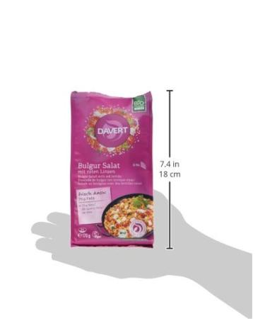 Davert Bulgur Salad - Pack of 6 (6 x 170 g) | Healthy Organic & Gluten-Free International Shipping - Buy Online on GoSupps.com