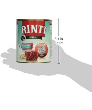 Rinti Dog Food Sensitive Beef & Rice 800g - Pack of 12 | Premium Nutrition for Sensitive Dogs - International Shipping Available - Buy Online on GoSupps.com