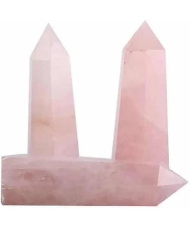 FENRIZ 1pc 800g-3000g Natural Rose Quartz Crystal Points Fengshui Tower Wand for Wedding Souvenirs Suitable for Home Crystals Home Goods - Buy Online on GoSupps.com