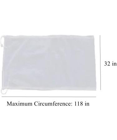 Adjustable Birdcage Seed Catcher - 118 x 32 Inch White Mesh Net for Parrot Macaw Parakeet Cage - Buy Online on GoSupps.com