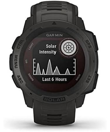 Garmin Instinct Solar Smartwatch - Rugged Outdoor Watch with Solar Charging - Graphite - Buy Online on GoSupps.com