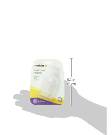 Medela Slow Flow Bottle Nipples - Wide Base, Newborn to 4 Months, BPA-Free - 3 Count - Buy Online on GoSupps.com