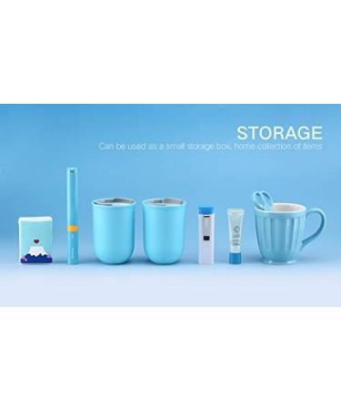 Maxmerry Portable Travel Toothbrush & Water Cup Set - Creative Toothbrush Holder for Travel Hiking Business Trips - Light Blue - Buy Online on GoSupps.com