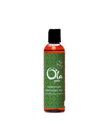 Ola Tropical Apothecary Lemongrass Ginger Massage Oil - 4 fl oz 4 Fl Oz (Pack of 1)