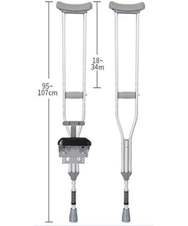 Adjustable Folding Crutches Holder Set for Walking Arm Crutches - Universal Underarm Double Padded Forearm Handle Crutch (2 Unit Pack-Universal) Star of Light Small - Buy Online on GoSupps.com