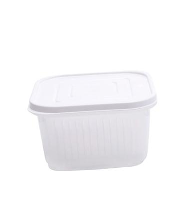 PRETYZOOM Fridge Storage Boxes Kitchen Crisper Home Crisper Fruit Crisper Vegetables Crisper With Cover Ginger 1