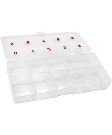 Premium Diercosy False Nail Storage Box | Transparent Organizer with 10 Compartments for Acrylic Nails & Accessories - Buy Online on GoSupps.com