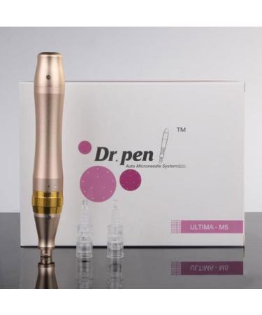 Dr. Pen Ultima M5 Professional Kit - Authentic Multi-function Wireless Derma Beauty Pen - 12pins (0.25mm) 2 + 36pins (0.25mm) 2 + Round Nano (0.25mm) x2 Cartridges