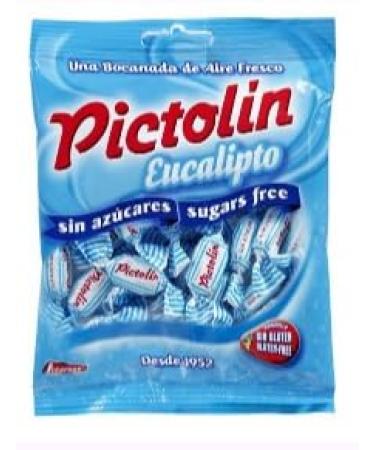 Pictolin Bonbons l'Eucalyptus sans Sucre pour la Gorge avec dulcorants Pack de 3 Sachets de 65g