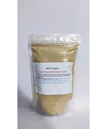BSD Organics Herby Haritaki/Kadukkai/Harde Whole/Terminalia chebula/Karakkaya/Yellow Myrobalan Powder - 250 Gram / 8.8 Ounce