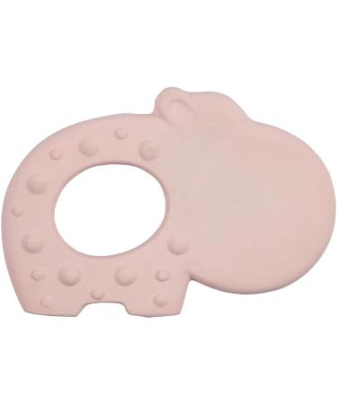Tikiri Hippo Teething Ring - Natural Rubber Grasping Toy for Babies | Pink Baby Toy for Soothing & Development - Buy Online on GoSupps.com
