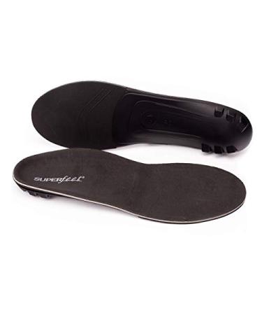 Superfeet BLACK DMP  Sensitive Feet Low Arch Memory Foam Anti-Fatigue Orthotic Insoles  Unisex  Black  Small/C: 6.5-8 Wmns/5.5-7 Mens