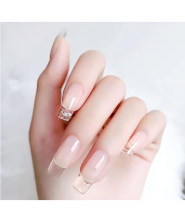120g Pink Clear Acrylic Powder - Professional Nail Powder Set for French Manicure (2pcs) | International Shipping - Buy Online on GoSupps.com