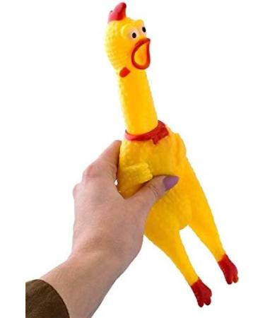 Proleo 4-Pack Yellow Rubber Squeaking Chicken Toys Durable Novelty Decompression Gadgets for All Ages - Buy Online on GoSupps.com