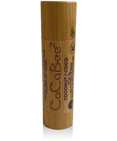 CoCaBee Lip Balm Lip Moisturizer for Dry And Chapped Lip Repair Lip balms for Women Men & Kids 100% Natural and Organic Chapstick Lip Balm For Soft And Shiny Lip Care Balm With Bamboo Packaging (Coconut) Lip chap stick - Buy Online on GoSupps.com