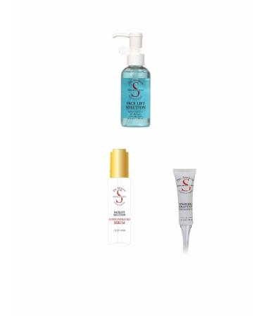 Dr. Sevinor Skincare Solutions Trio Combo Special Dr. Sevinor's Facelift Solution Dr. Sevinor's Wrinkle Smoothing Solution and NEW Dr. Sevinor's Facelift Concentrated Serum Renews and Revitalizes