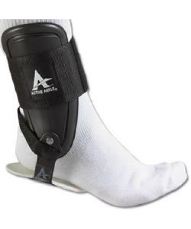 Active Ankle T2 Ankle Brace, Rigid Ankle Stabilizer for Protection & Sprain Support for Volleyball, Cheerleading, Ankle Braces to Wear Over Compression Socks or Sleeves for Stability White Medium