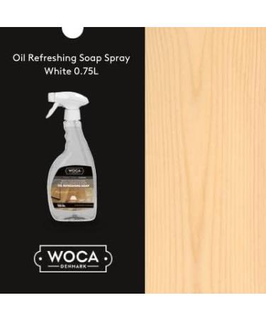 WOCA Denmark Oil Refreshing Soap Spray - White | Wood Rejuvenator for Oiled Finished Surfaces - 750 ml - Shop Internationally - Buy Online on GoSupps.com