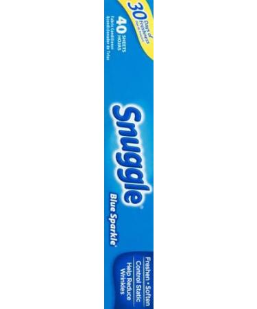 Snuggle Fabric Softener Sheets - Blue Sparkle 40 ct | Softens & Freshens Clothes | Buy Internationally - Buy Online on GoSupps.com