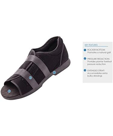 Ossur Soft Top Post-Op Shoe (Male) for Post-Surgery Recovery | Breathable Open-Toe Design | Extended Straps for Comfort | Large Size - Buy Online on GoSupps.com