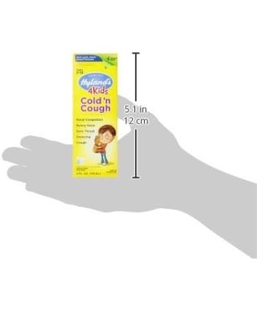 Hyland's Cold and Cough 4 Kids - Natural 4oz Cough Syrup for Decongestant & Sore Throat Relief - Buy Online on GoSupps.com
