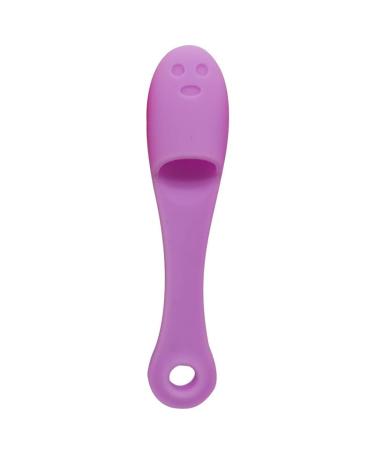 Face Wash Brush Clean Pores Silicone Nose Brush Face Scrubber Cleanser Brush for Gently and Effectively Cleaning Removing Blackheads and Massaging Purple