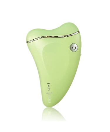Emay plus Facial All in One Skin Massager  Gua Sha Cold/Warm Firming V-line Wrinkle Reduce Lifting (AvocadoGreen)