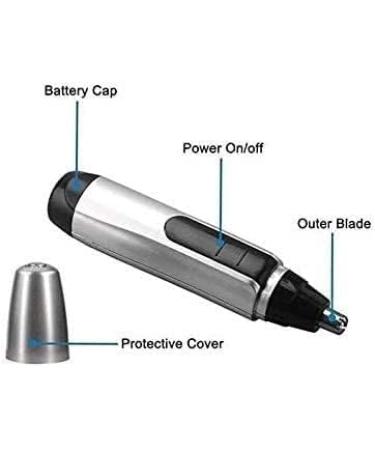 USB Rechargeable Nose Hair Trimmer - Professional Painless Ear & Nose Hair Clippers for Women & Men | Easy to Use & Clean - Buy Online on GoSupps.com