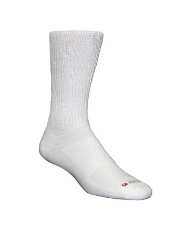 Drymax Socks Diabetic 1/4 Crew Sock Socks White S US