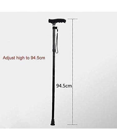 Crutches for Adults Adjustable Folding Walking Stick with Lightweight Travel Safe Portable Non-Slip Lightweight Aluminum Alloy Crutch Family (Black A) Warm as Ever - Buy Online on GoSupps.com