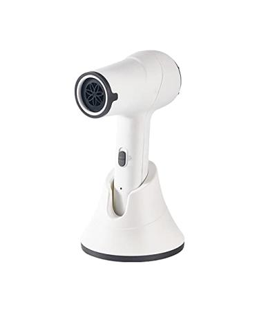 Cordless Hot and Cold Air Hair Dryer Rechargeable Hair Dryer Household Hair Dryer Low Power Portable Wireless Hair Dryer White