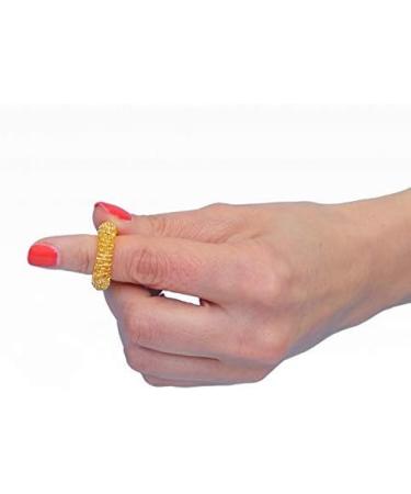 Power Ring Set - Silver Bracelet & Small Gold Ring | Acupressure & Massage Rings for Arm Relief - Buy Online on GoSupps.com