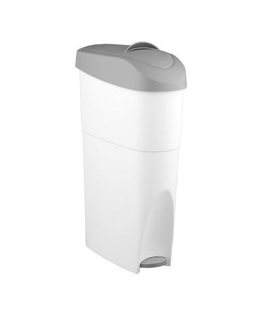 OFITURIA Waste Cube with Pedal Container for Disposing of Bags and Tampons Capacity 28 liters Color White